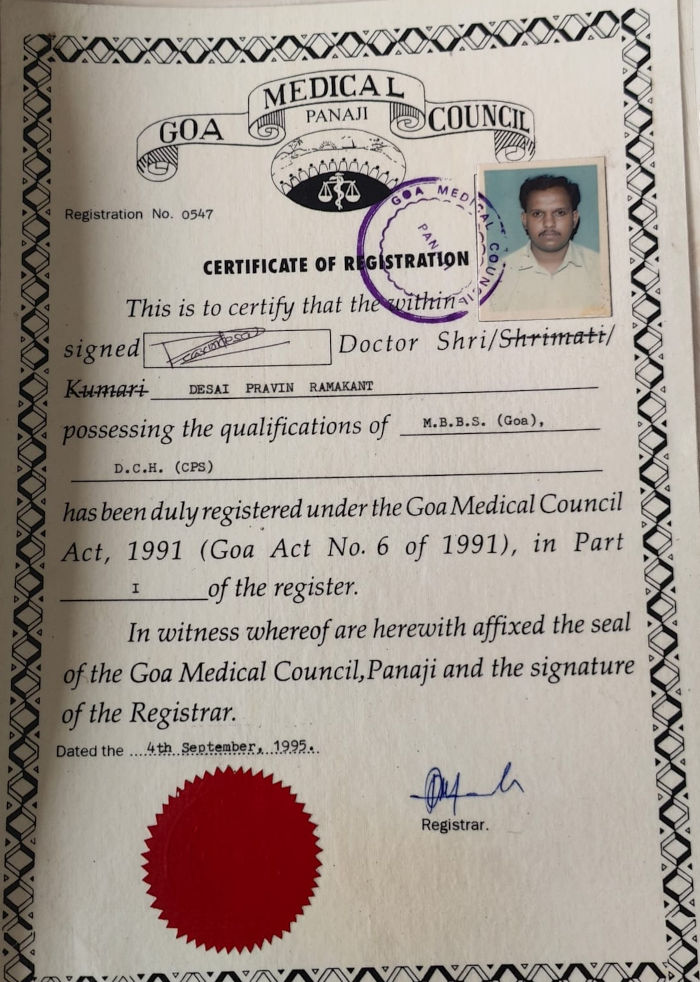 Registration Certificate